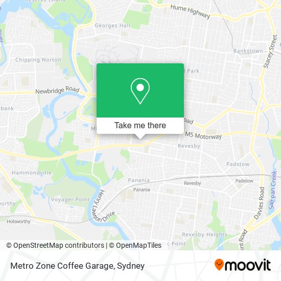 Metro Zone Coffee Garage map