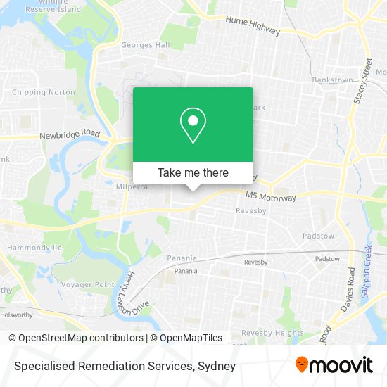 Specialised Remediation Services map