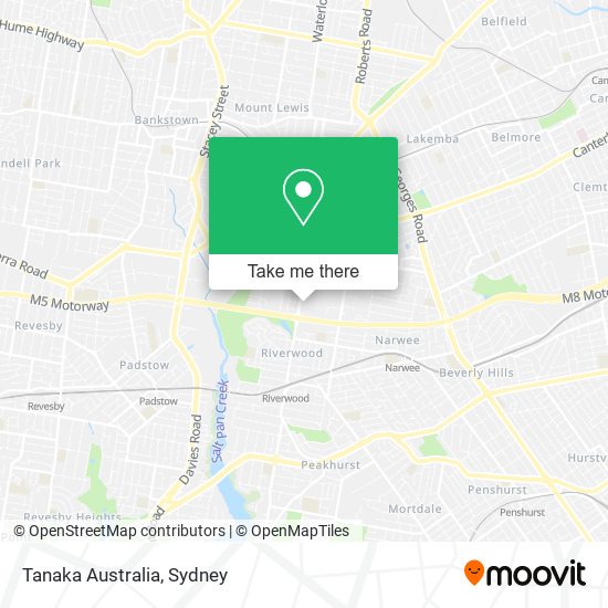 Tanaka Australia map