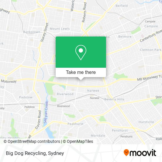 Big Dog Recycling map