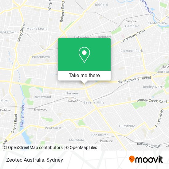 Zeotec Australia map