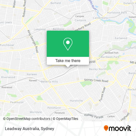 Leadway Australia map