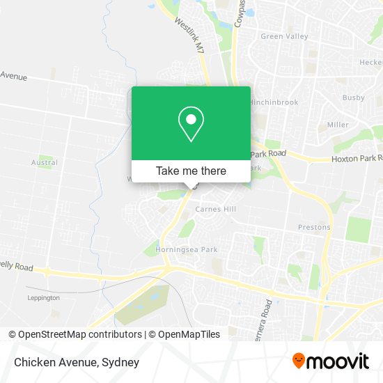 Mapa Chicken Avenue