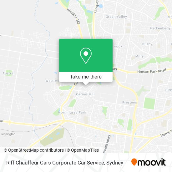 Riff Chauffeur Cars Corporate Car Service map