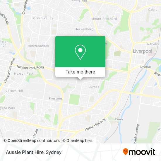 Aussie Plant Hire map