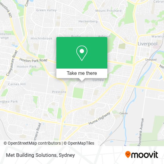 Met Building Solutions map