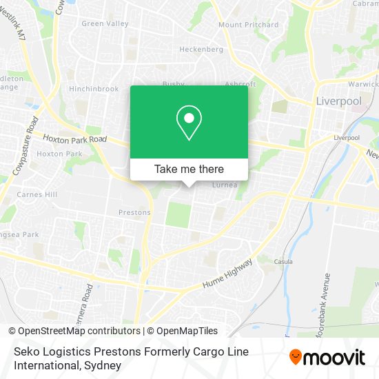 Seko Logistics Prestons Formerly Cargo Line International map
