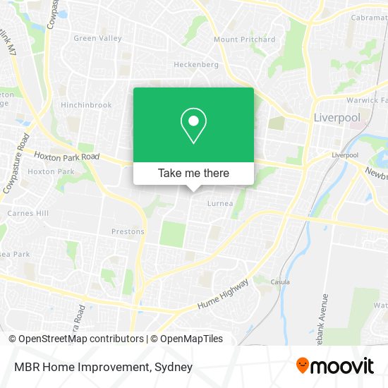 MBR Home Improvement map