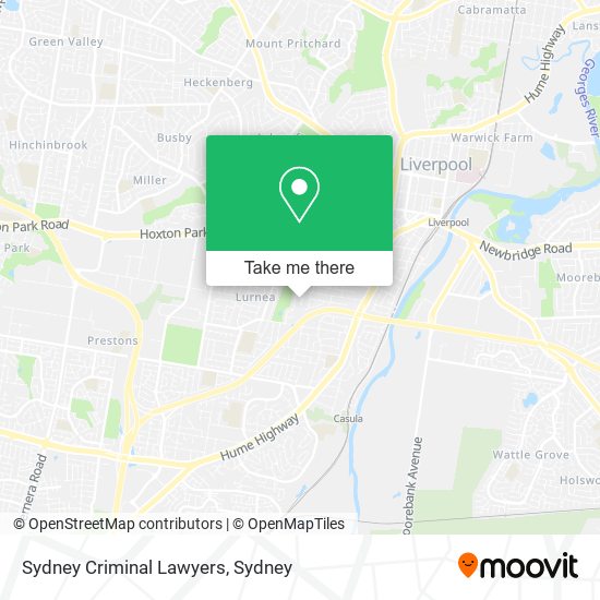 Sydney Criminal Lawyers map