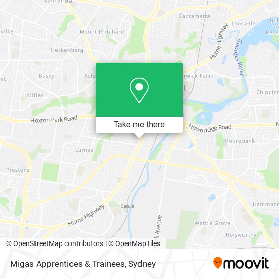 Migas Apprentices & Trainees map