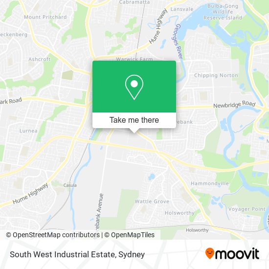 South West Industrial Estate map