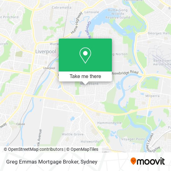 Greg Emmas Mortgage Broker map