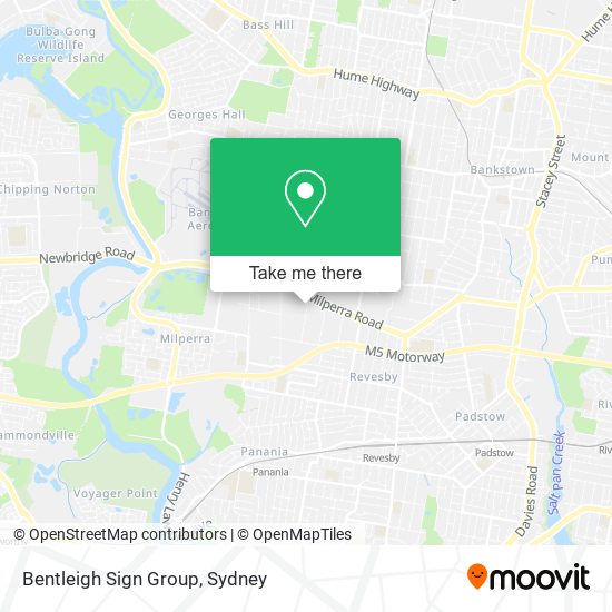 Mapa Bentleigh Sign Group