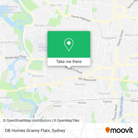 DB Homes Granny Flats map