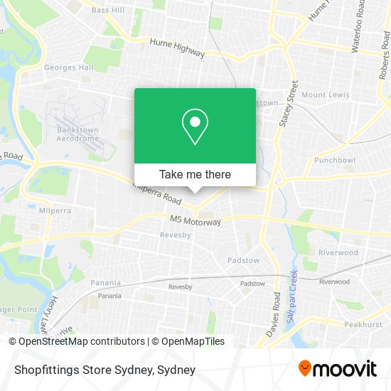 Shopfittings Store Sydney map