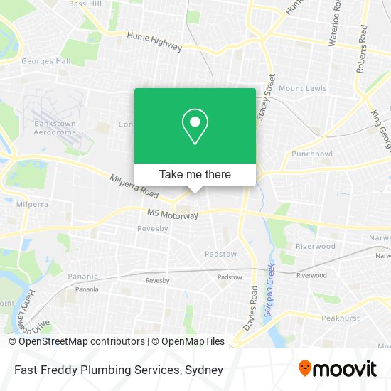 Mapa Fast Freddy Plumbing Services