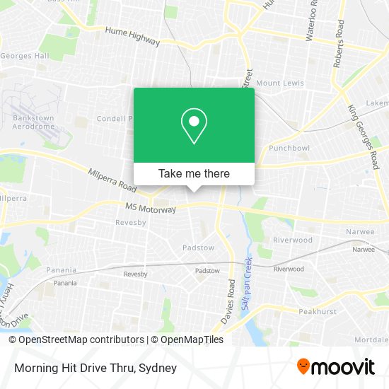 Morning Hit Drive Thru map