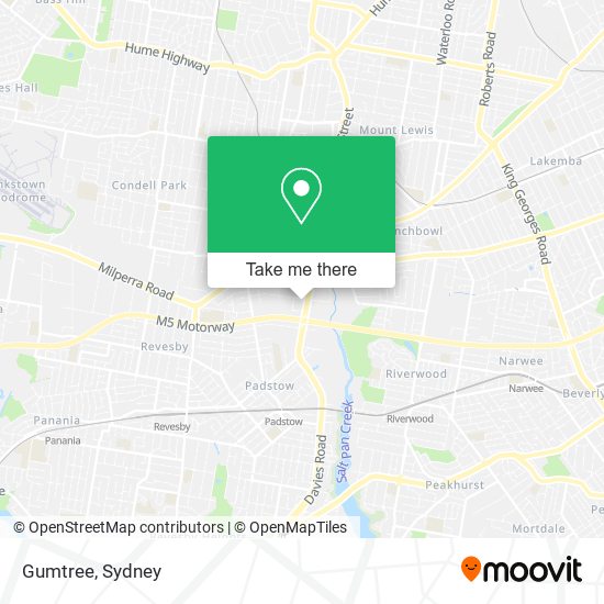 Gumtree map