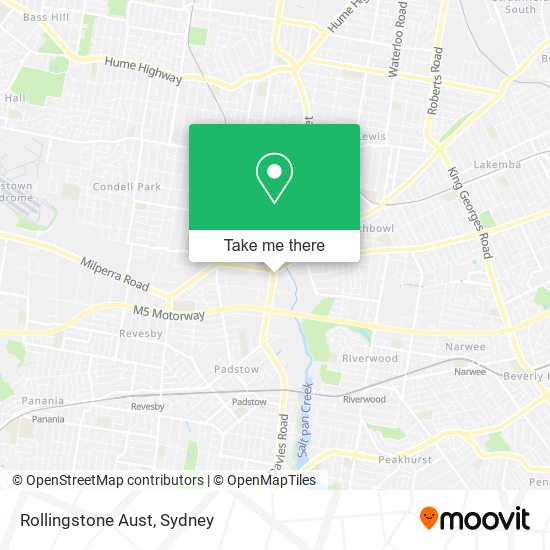 Mapa Rollingstone Aust