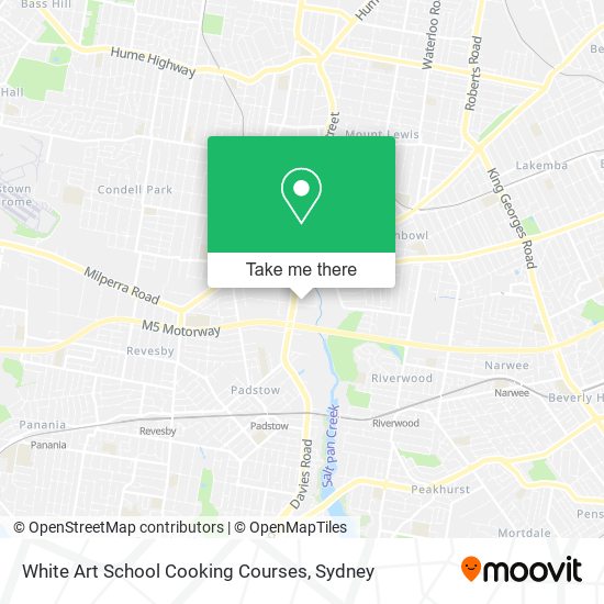 White Art School Cooking Courses map