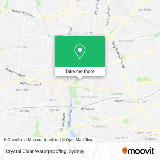 Crystal Clear Waterproofing map