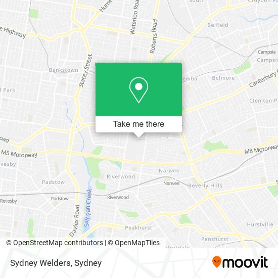 Mapa Sydney Welders
