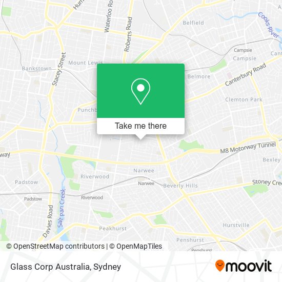 Glass Corp Australia map