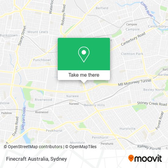 Finecraft Australia map