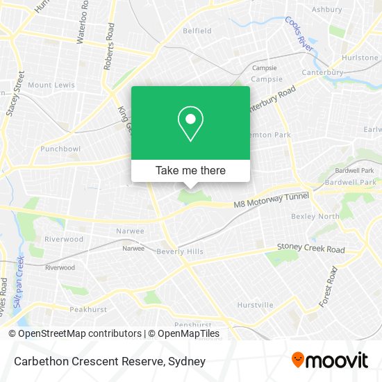 Carbethon Crescent Reserve map