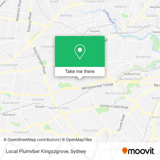 Local Plumvber Kingszgrove map