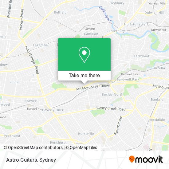 Astro Guitars map