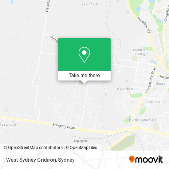 West Sydney Gridiron map