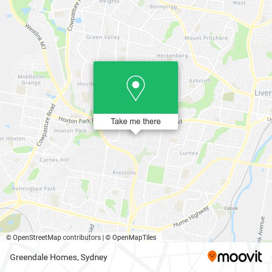 Greendale Homes map