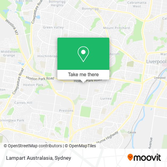 Lampart Australasia map