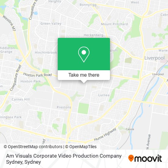 Am Visuals Corporate Video Production Company Sydney map