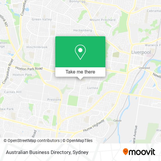 Australian Business Directory map