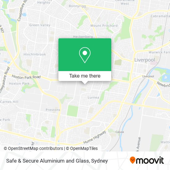 Safe & Secure Aluminium and Glass map