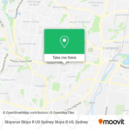 Skipsrus Skips R US Sydney Skips R US map