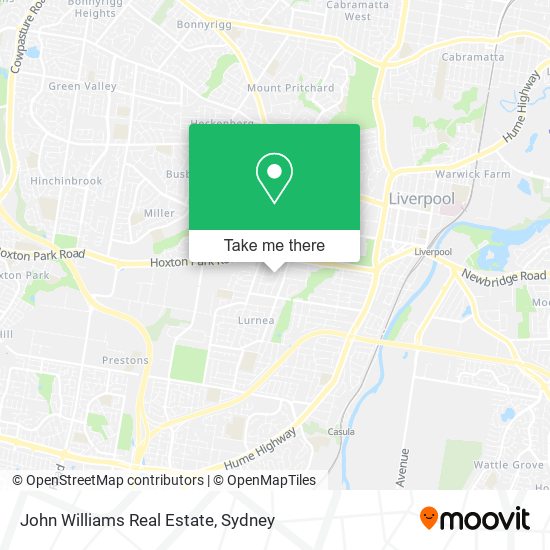 Mapa John Williams Real Estate