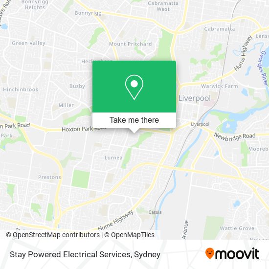 Stay Powered Electrical Services map