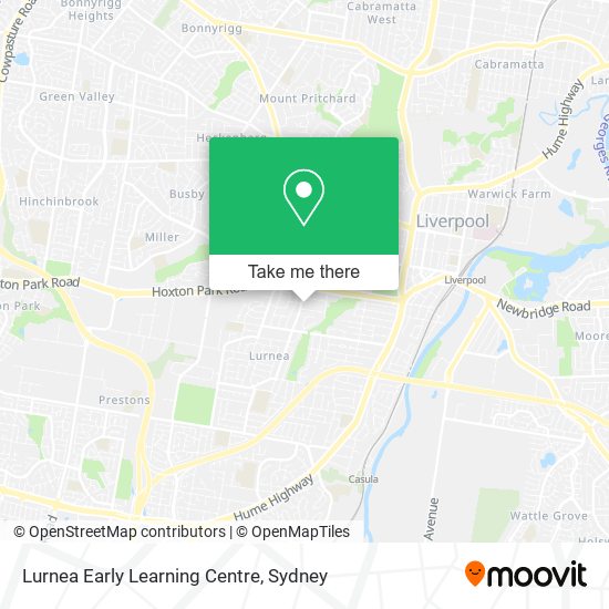 Mapa Lurnea Early Learning Centre