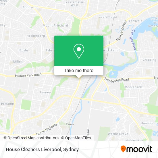 House Cleaners Liverpool map