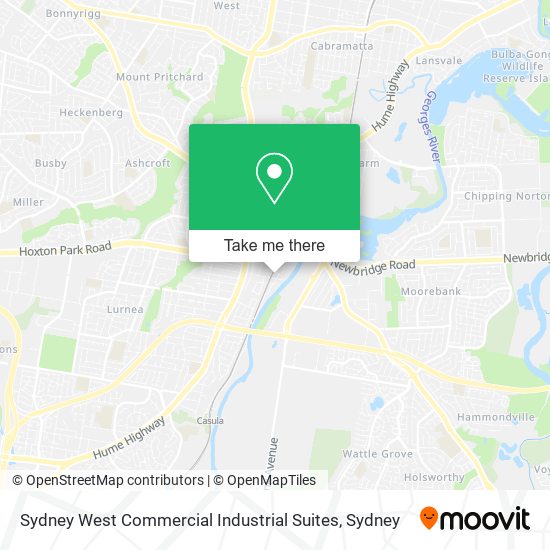Sydney West Commercial Industrial Suites map
