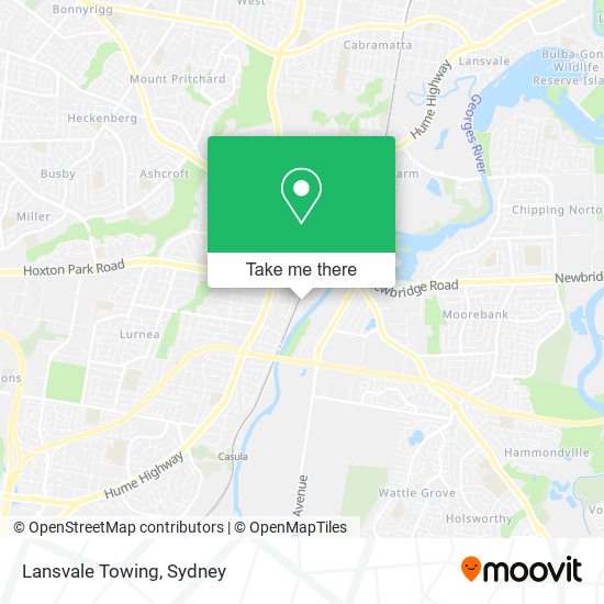 Lansvale Towing map