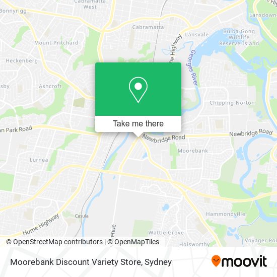Moorebank Discount Variety Store map
