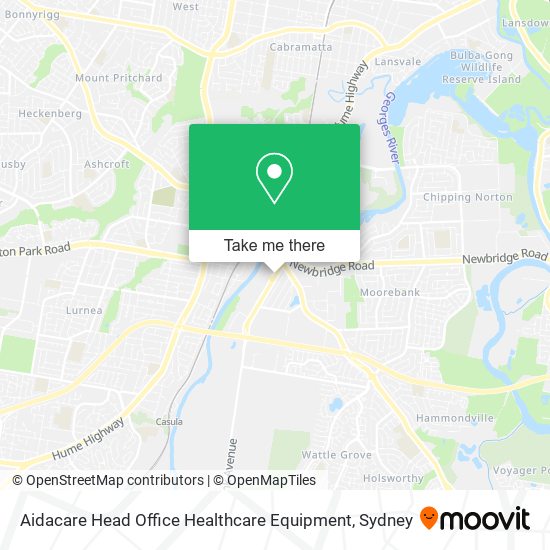 Aidacare Head Office Healthcare Equipment map