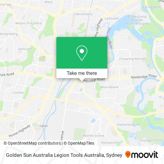 Mapa Golden Sun Australia Legion Tools Australia