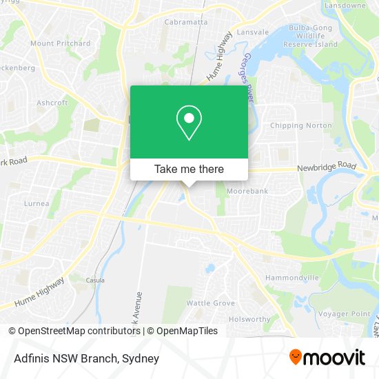 Adfinis NSW Branch map