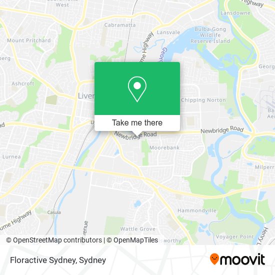 Mapa Floractive Sydney