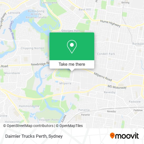 Daimler Trucks Perth map